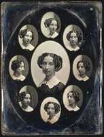 Free download [Unidentified Woman in Nine Oval Views] free photo or picture to be edited with GIMP online image editor